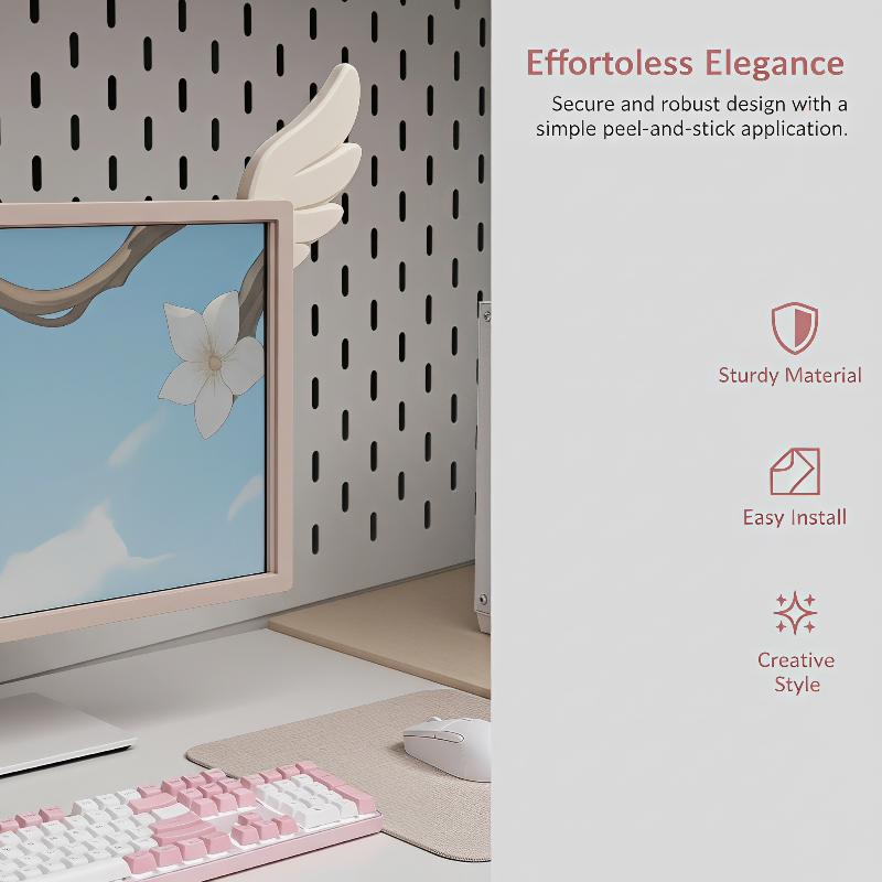 Gaming Accessories For Bedroom - 1Pair 3D Printed Monitor Wings Cute