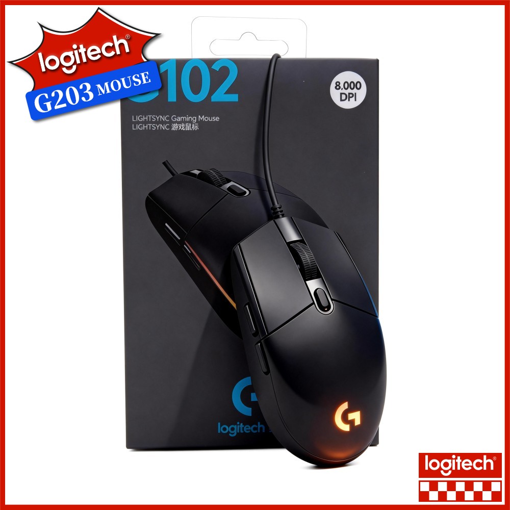Logitech Mouse G203 - Logitech G203 Wired Gaming Mouse Durable