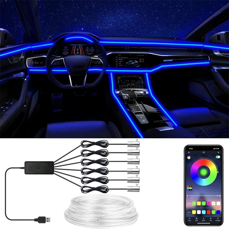Rgb Hub Sync - Flexible EL Wire Lights With App