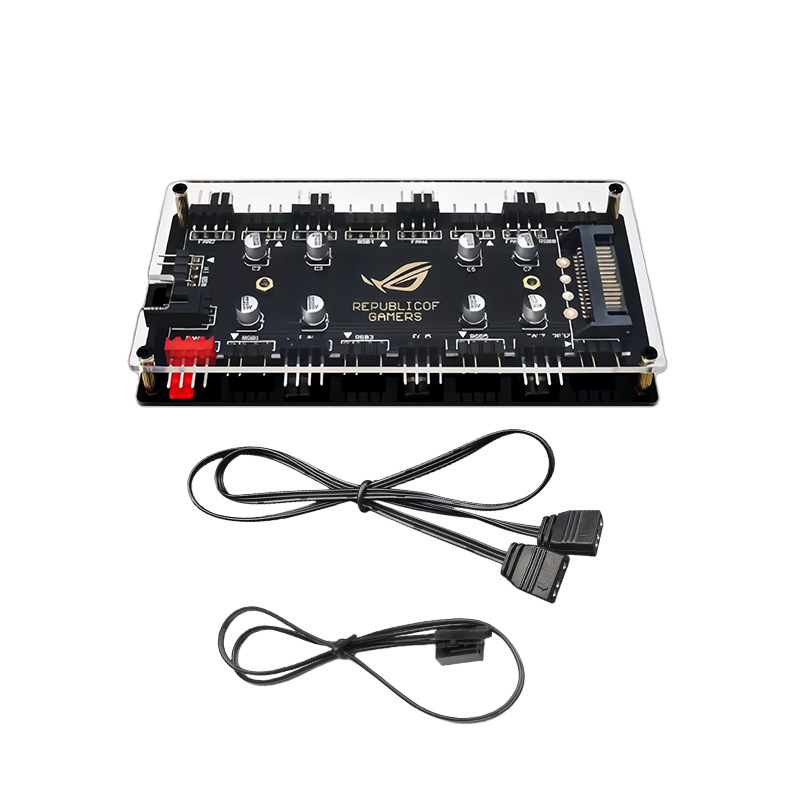 Rgb Hub Sync - 8 Port ARGB PWM Fan Hub,