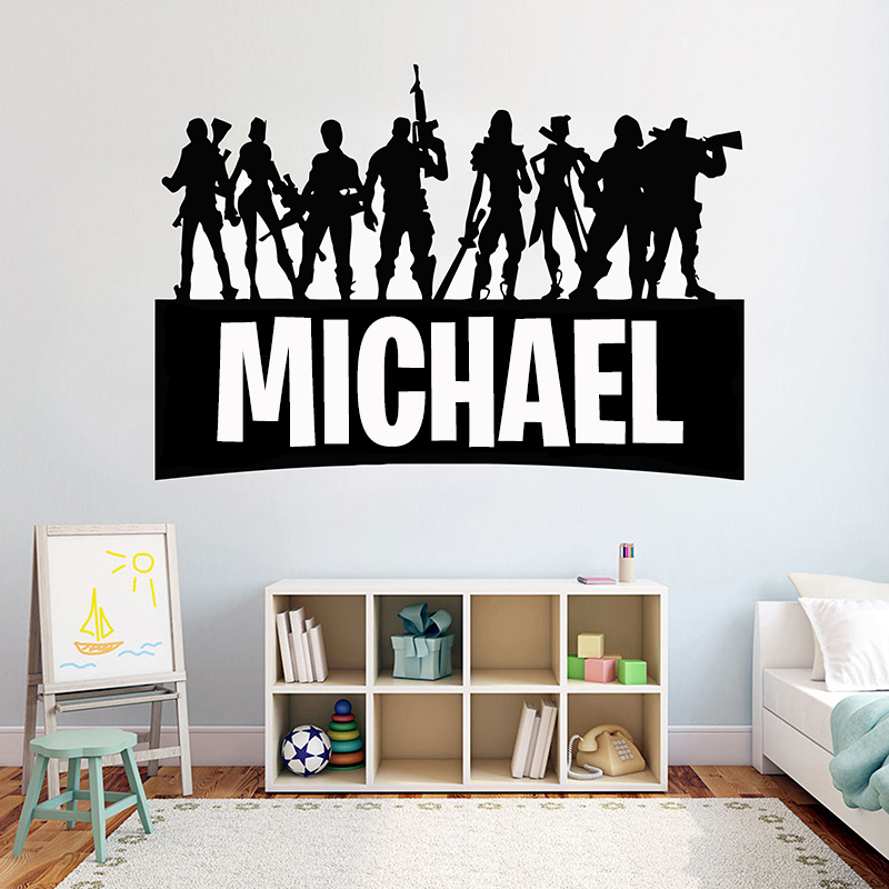 Gaming Accessories For Bedroom - Game Gamer Personalised Name wall Decor