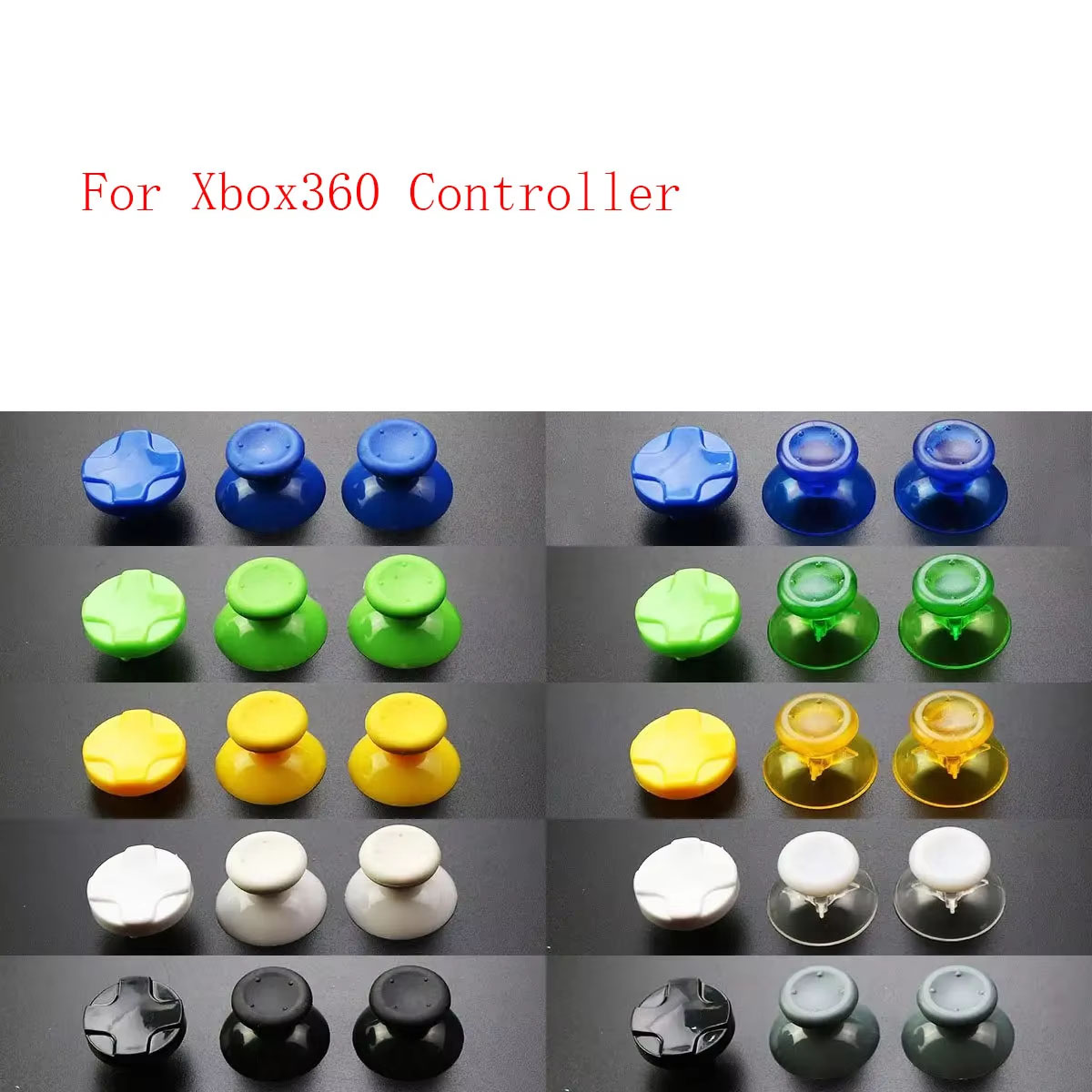 Controller Grip Cover - 1set =3pcs Thumbsticks Thumb Joystick Stick