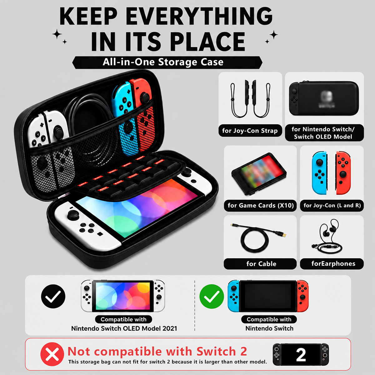 Portable Carrying Case With Me - Gaming Accessories Bag review and price