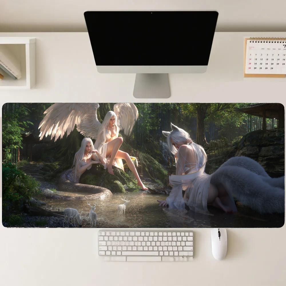 Forest girl Gaming Mats Extend - Gaming Accessories Pc Setup review and price