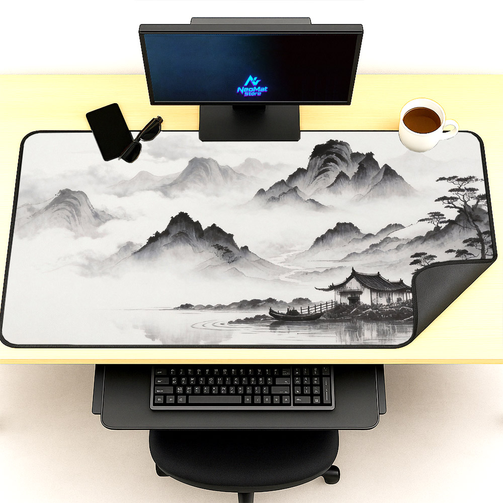 Chinese Mouse Mat Black White  - Gaming Accessories Officeworks review and price