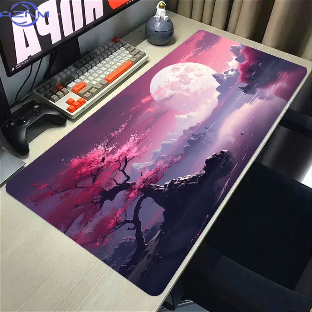 Pink Sakura Anime Mousepad Lan - Gaming Accessories Pink review and price