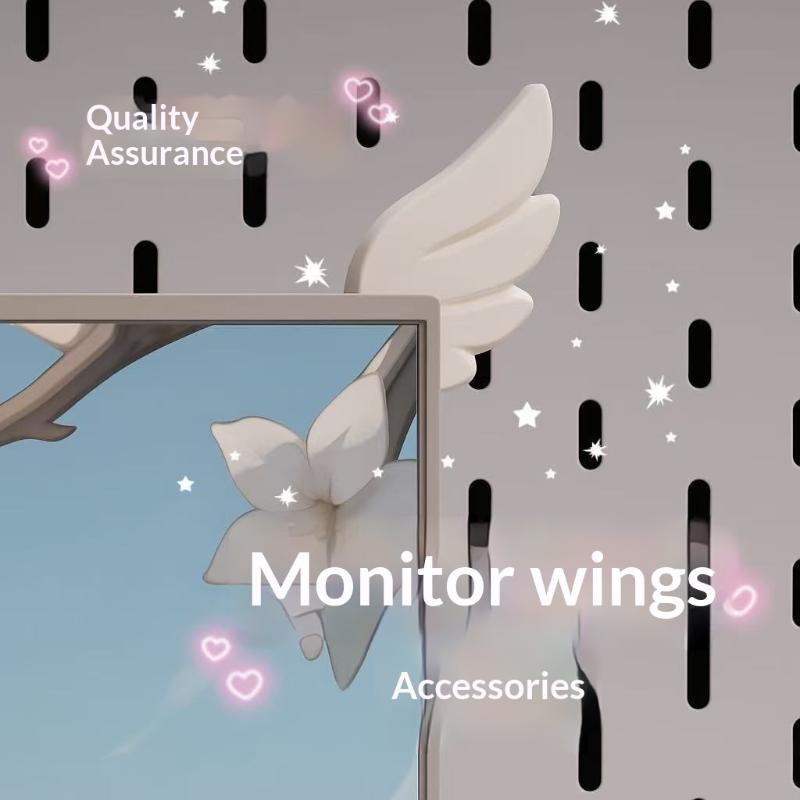 1Pair 3D Printed Monitor Wings - Gaming Accessories For Bedroom review and price