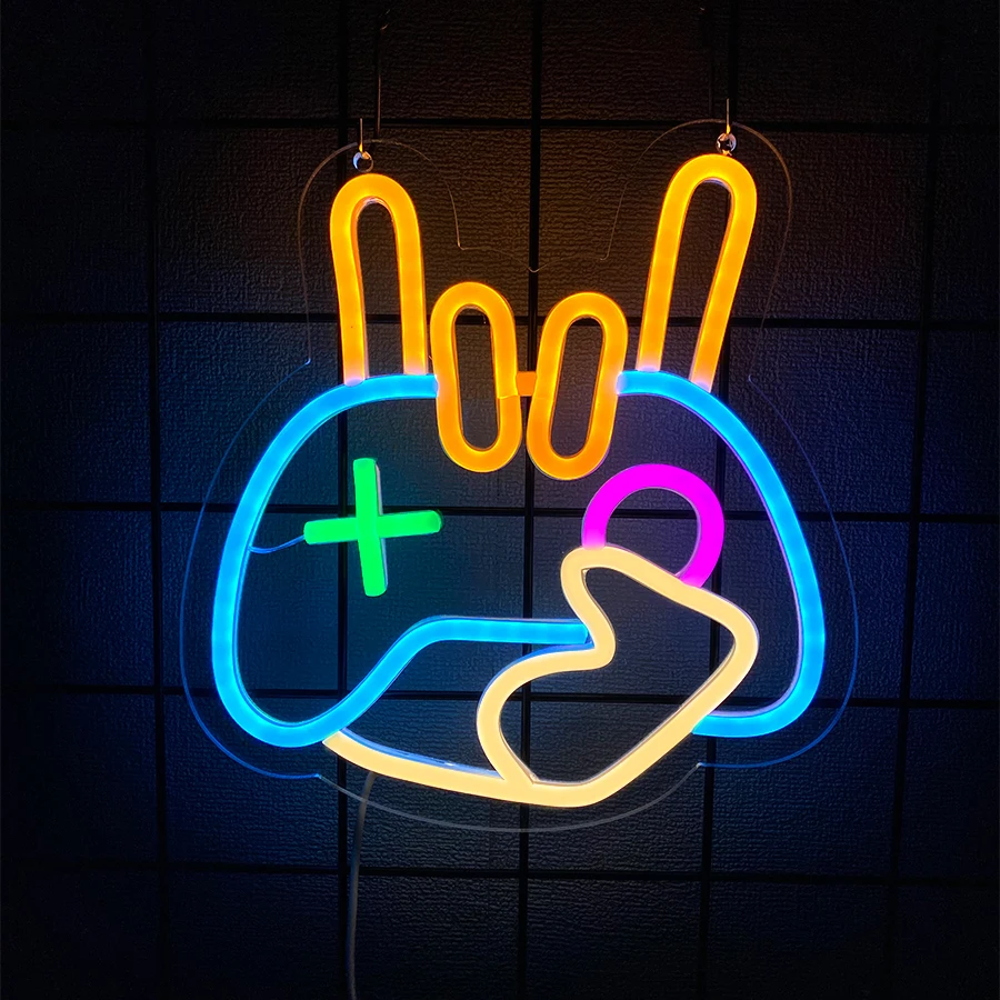 Neon Sign for Home Decor for R - Gaming Accessories Wall review and price