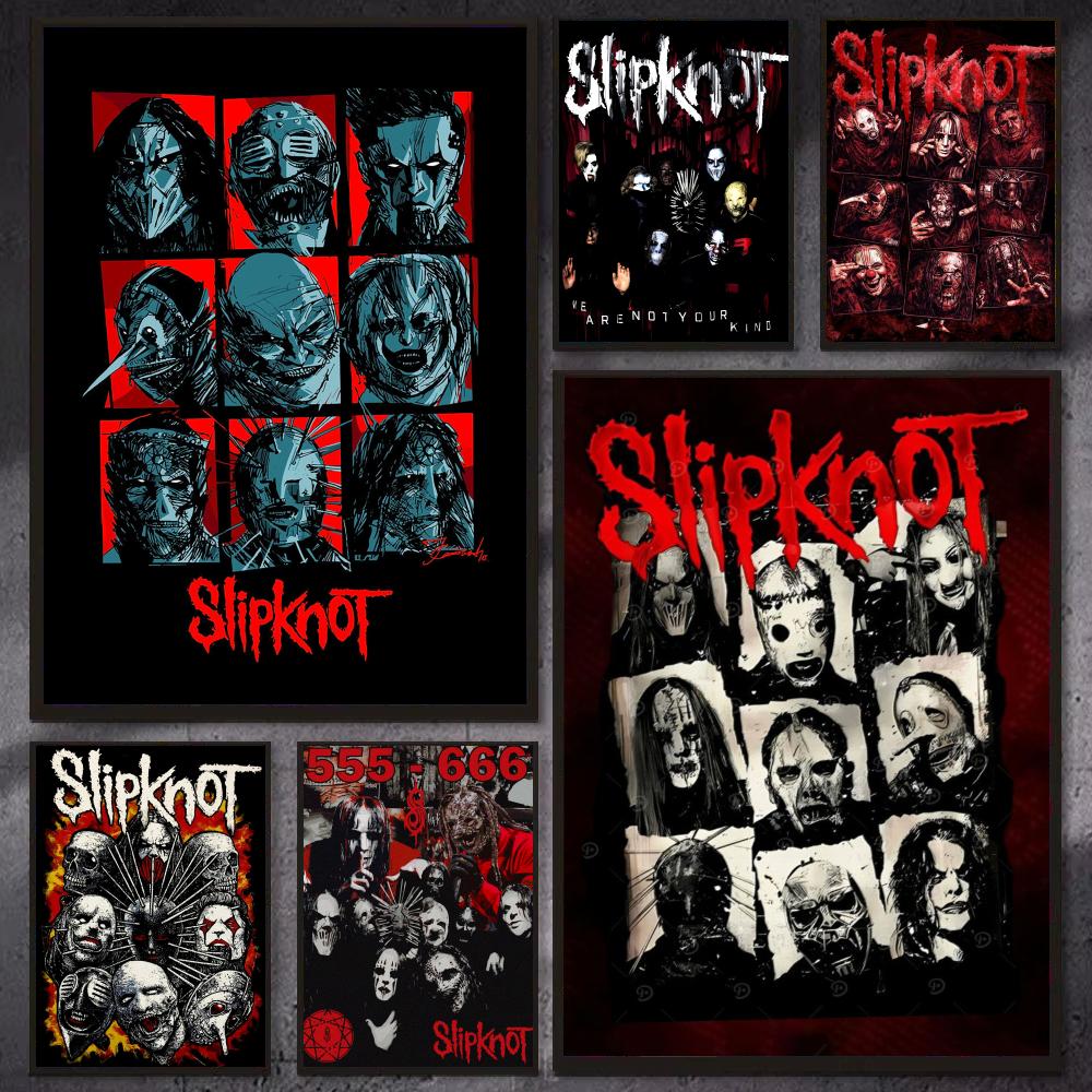 Band S-Slipknot Rock Poster Mo - Gaming Accessories Wall review and price