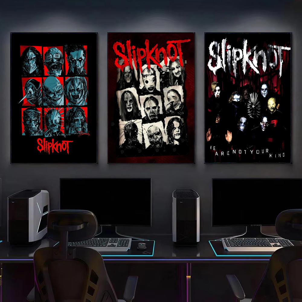 Band S-Slipknot Rock Poster Mo - Gaming Accessories Wall review and price
