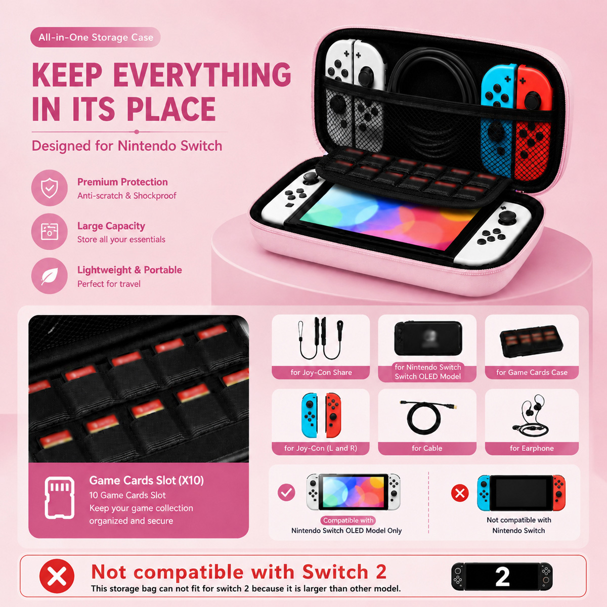 Portable Carrying Case With Me - Gaming Accessories Bag review and price