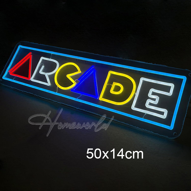 Arcade Neon Sign LED Game Room - Gaming Accessories Wall review and price