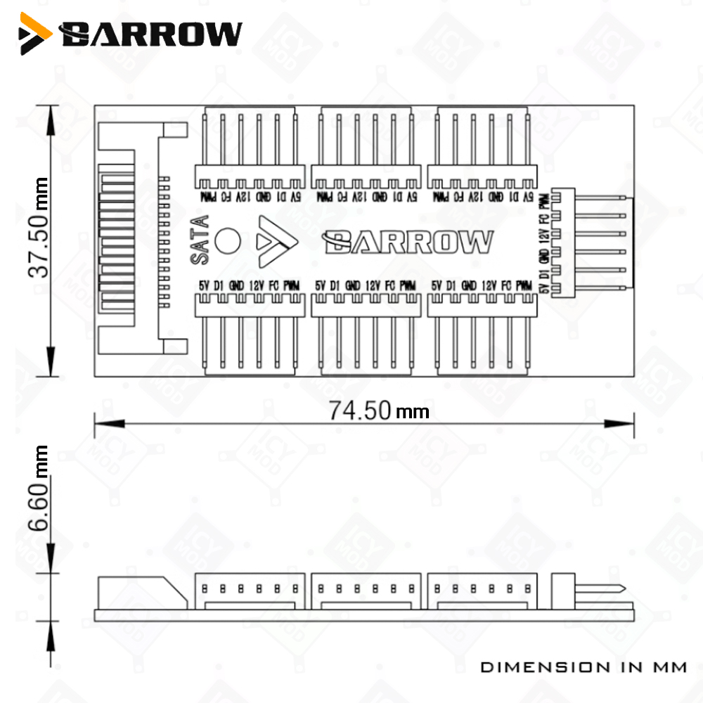 Barrow 7-Port Fan Controllers  - Rgb Hub Sync review and price