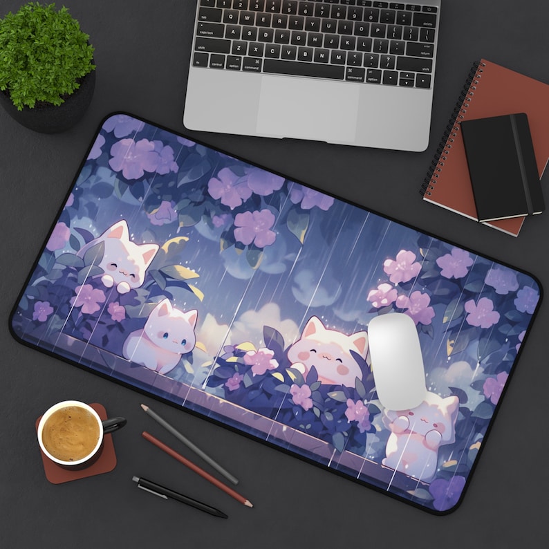 Kawaii Cats in the Rain Large  - Gaming Accessories Officeworks review and price