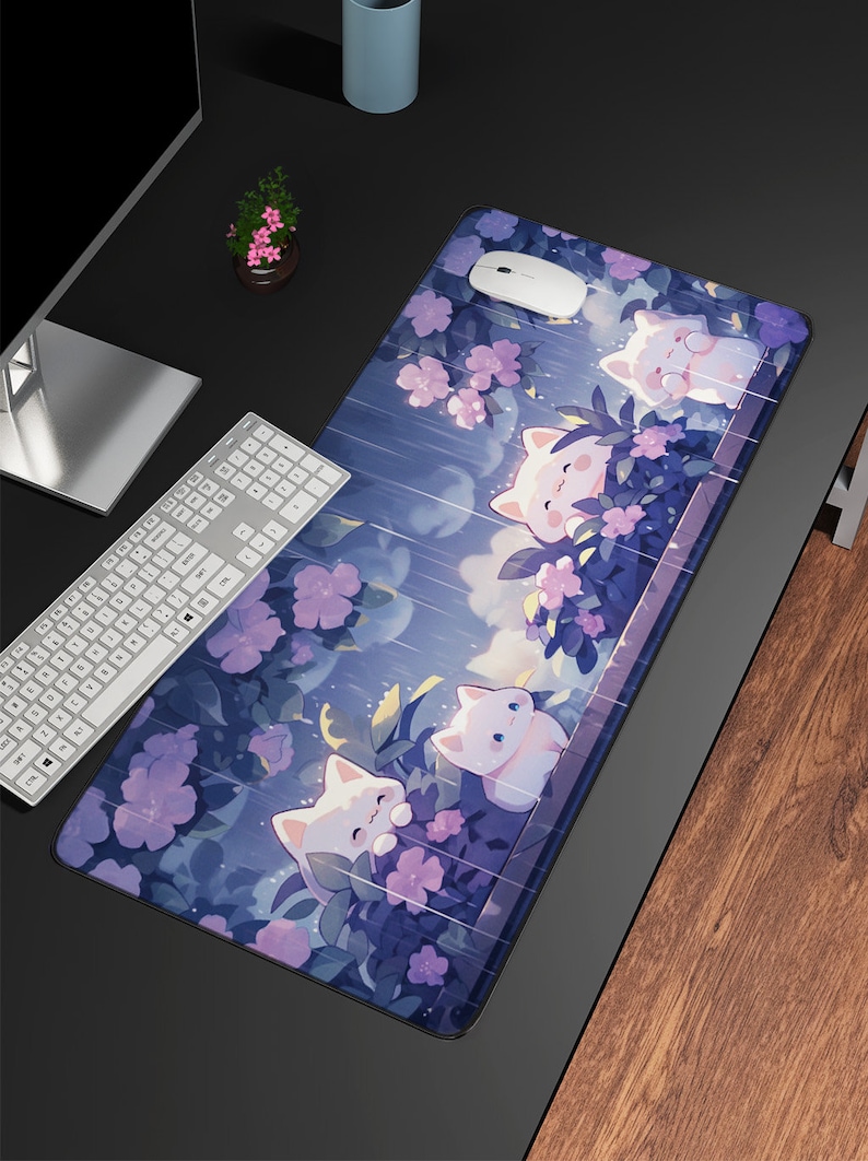 Kawaii Cats in the Rain Large  - Gaming Accessories Officeworks review and price