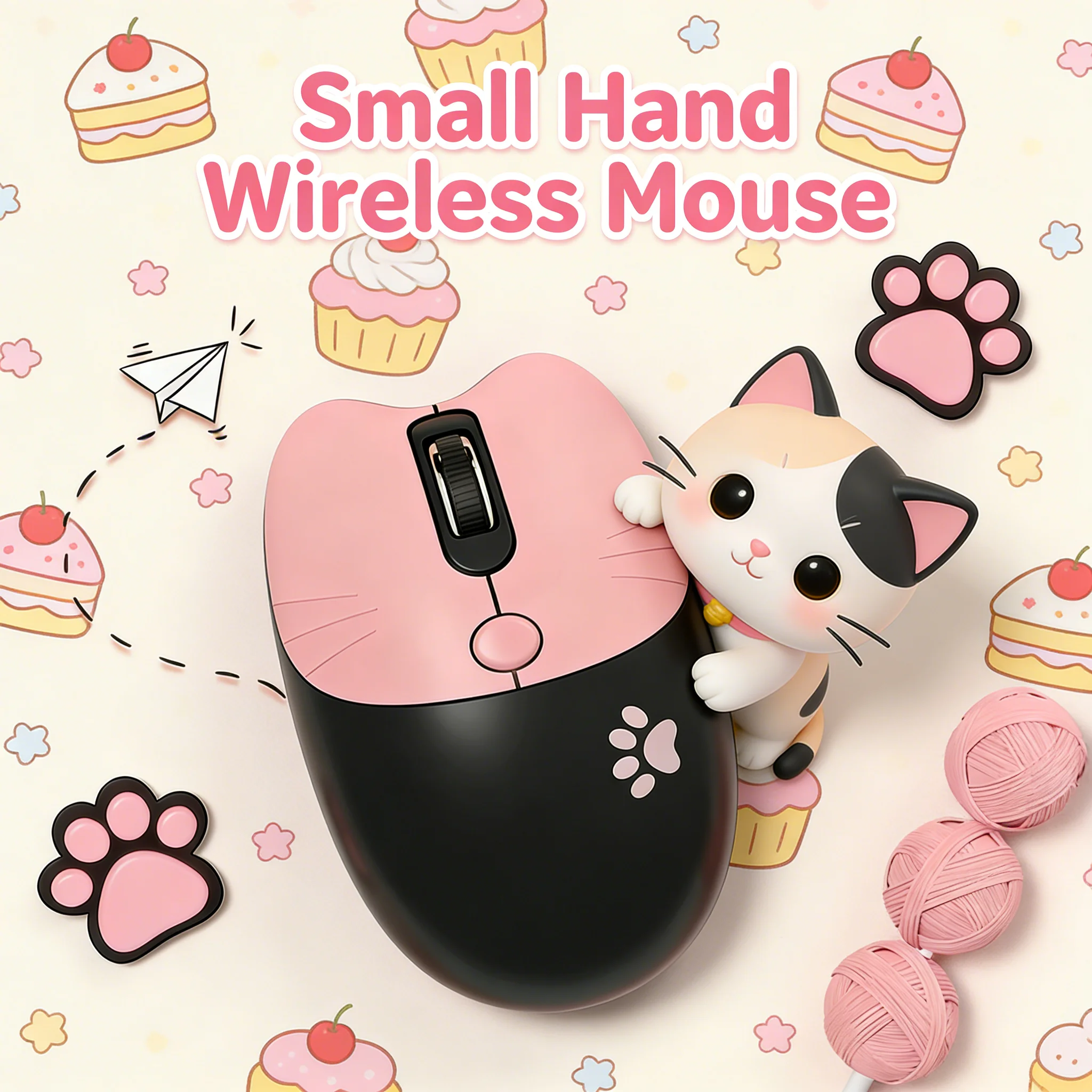 Cute Mini Wireless Mouse Bluet - Gaming Accessories Pink review and price