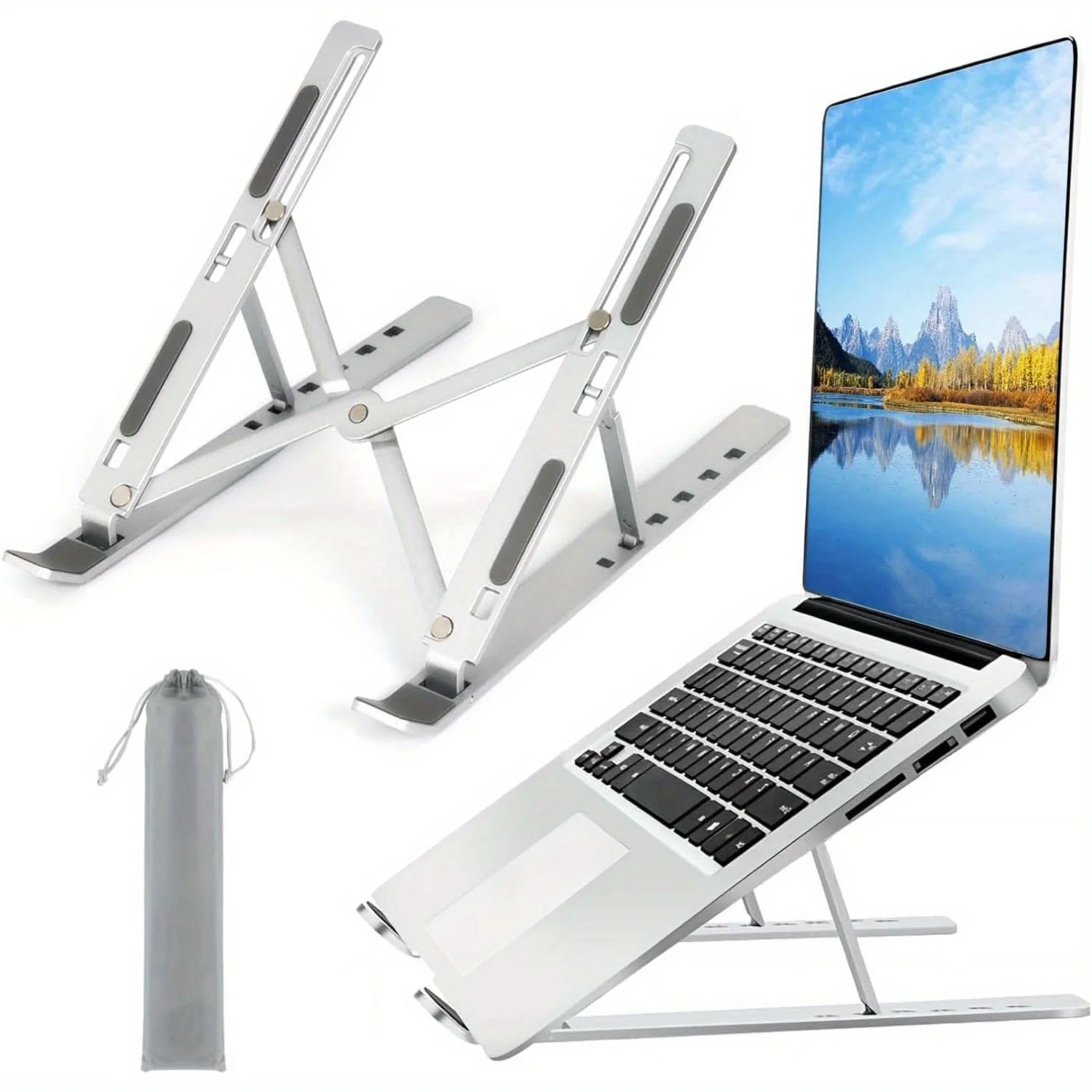 Adjustable Aluminum Laptop Sta - Gaming Accessories Pink review and price