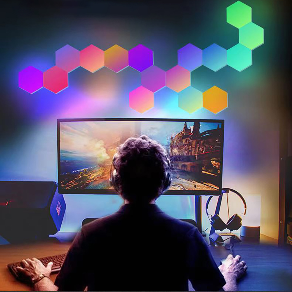 RGB Touch Led Wall Hexagon Lig - Gaming Accessories Wall review and price