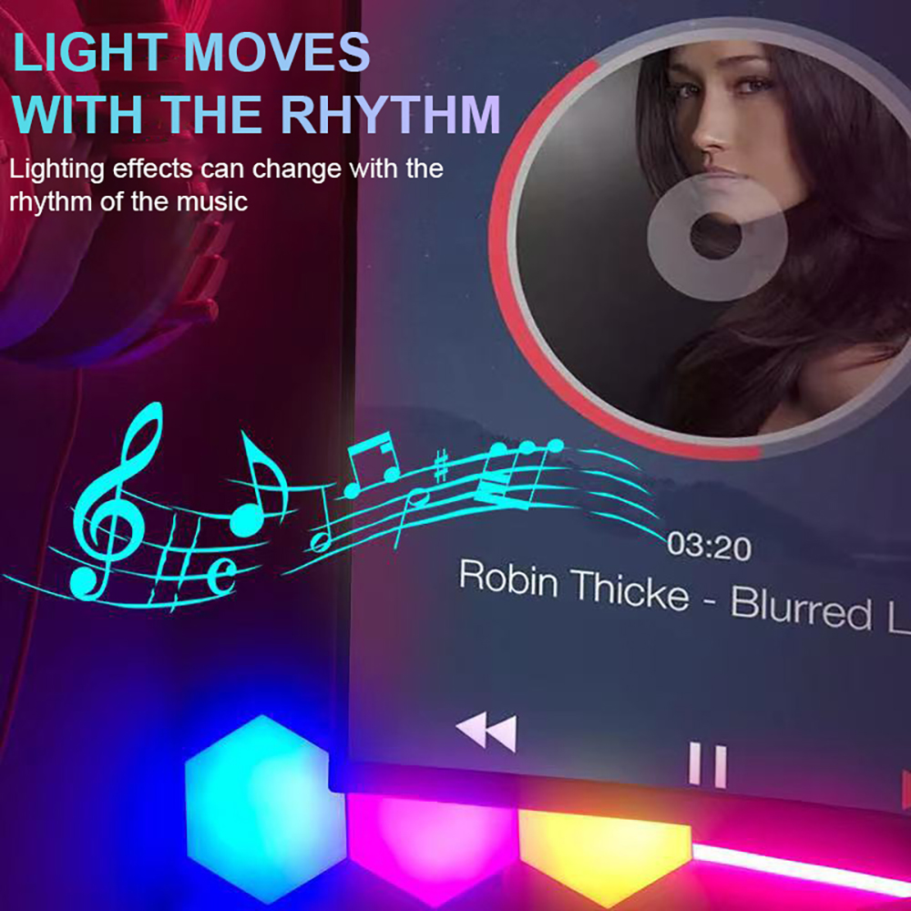 RGB Touch Led Wall Hexagon Lig - Gaming Accessories Wall review and price