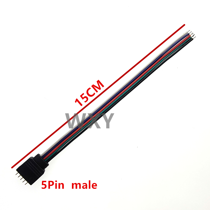5Pcs 4Pin 5Pin LED Cable Male  - Rgb Hub Sync review and price