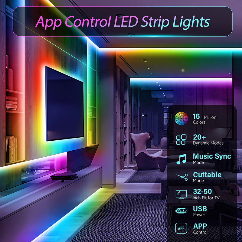 USB RGB LED Strip SMD3535 With - Gaming Accessories For Bedroom review and price
