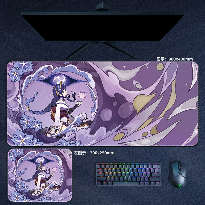 Anime Genshin Impact Mouse Pad - Gaming Accessories Keyboards review and price