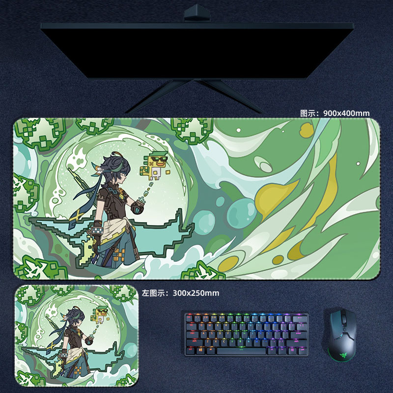 Anime Genshin Impact Mouse Pad - Gaming Accessories Keyboards review and price