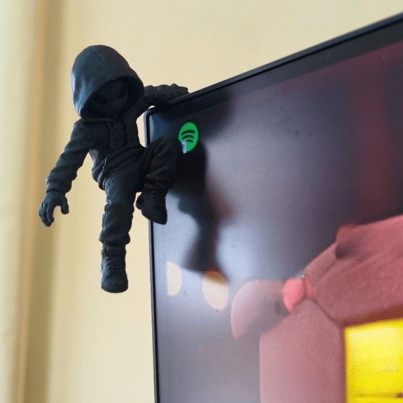 Climb Hoodie Alien Mini Statue - Gaming Accessories For Bedroom review and price